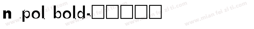 nupol bold字体转换